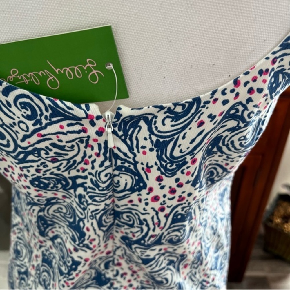 Lily Pulitzer Delia Shift in Indigo Star Crush NWT Size 4 Easter, Wedding, Date - Picture 5 of 12